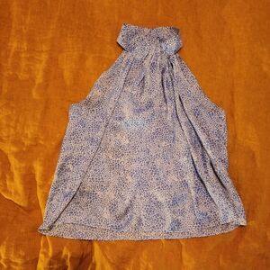 Scotch & Soda Blue Leopard Print Blouse